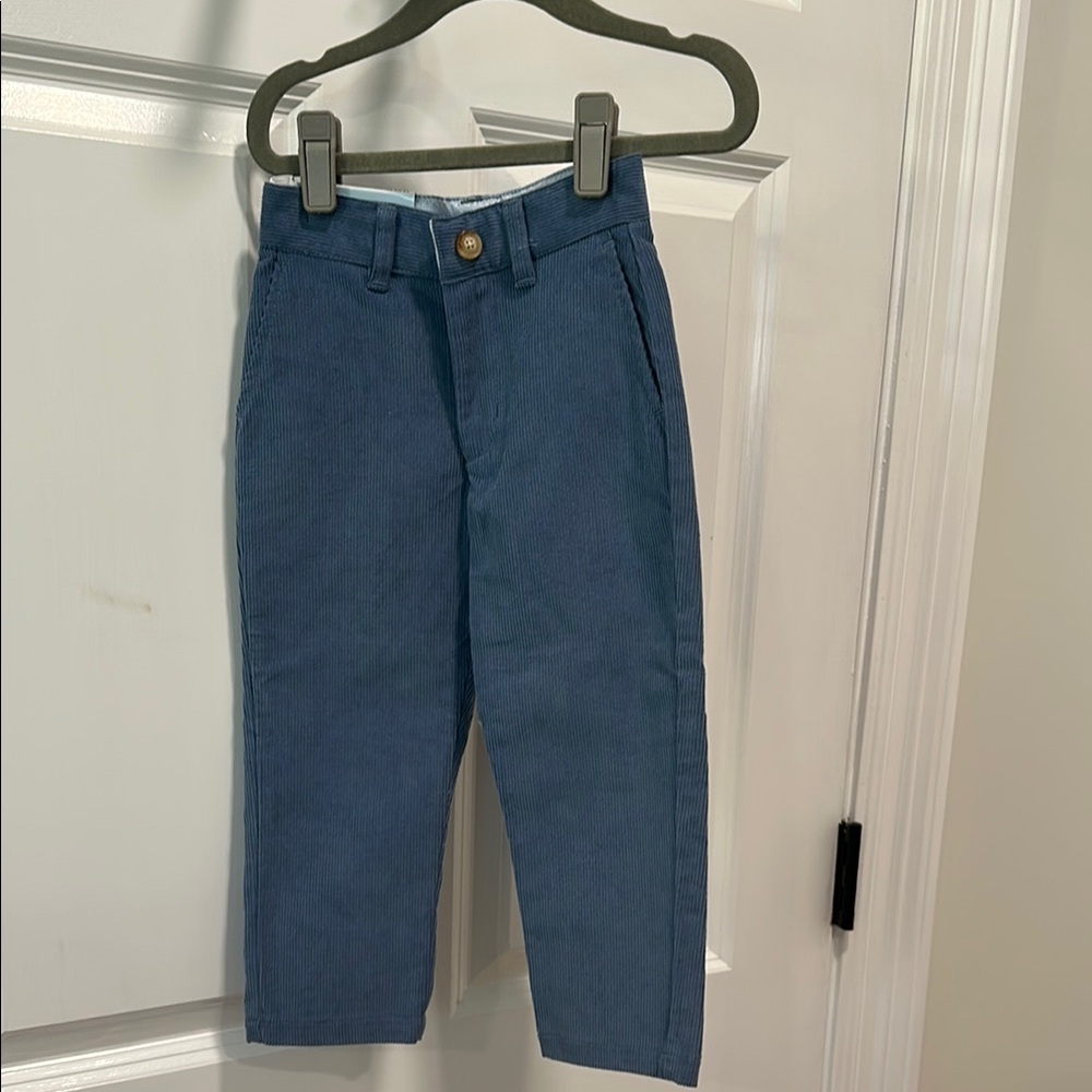 Little English Dusty Blue Corduroy pants 2T